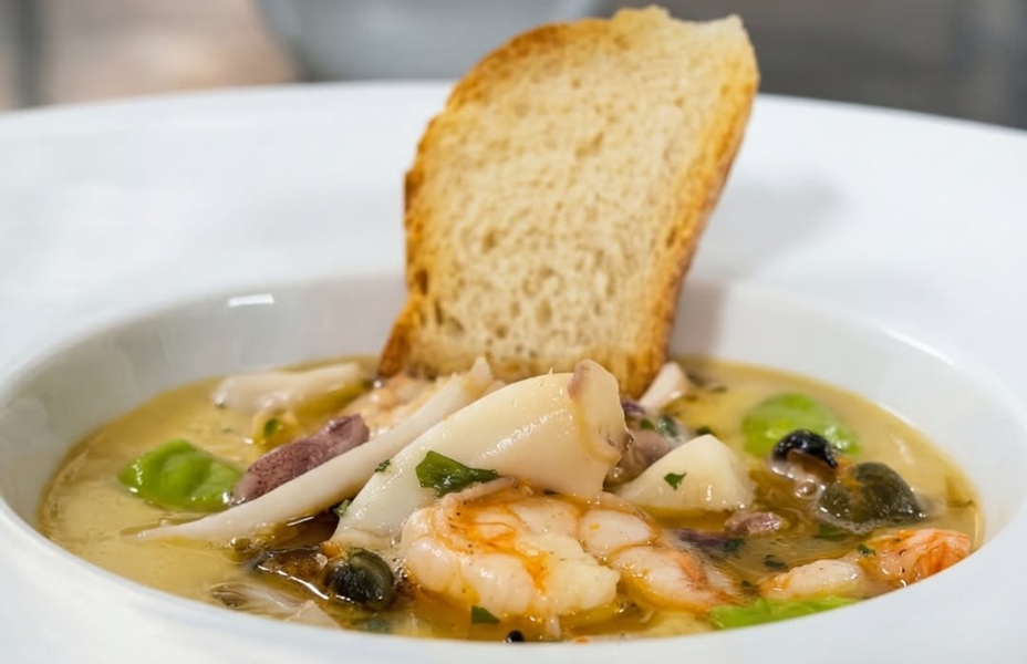 Ingredienti freschi e locali usati nella cucina del ristorante